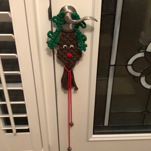 Hand Crafted Other - Vintage OOAK Reindeer Handmade Door Handle Decor